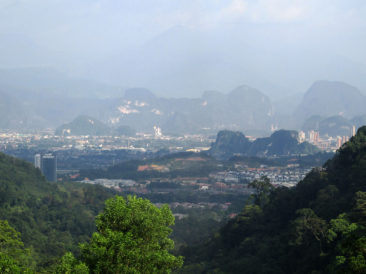 View of Ipoh from the highway