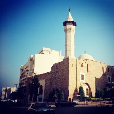 Mosque in the city center