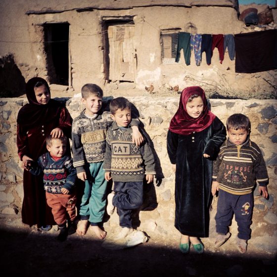 Children in a local Syrian village
