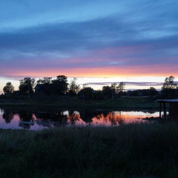 Sunset on Solovetsky Island