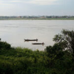 Mekong river in Kratie Cambodia