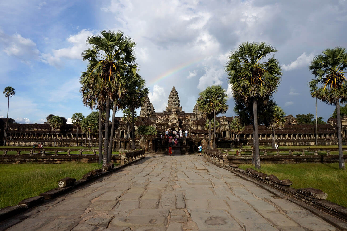 Rainbow over Angkor Wat