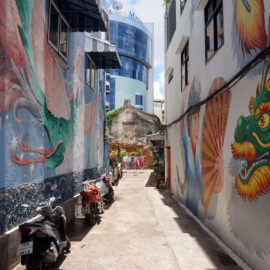 Mural in Talat Noi - Chinese Dragon