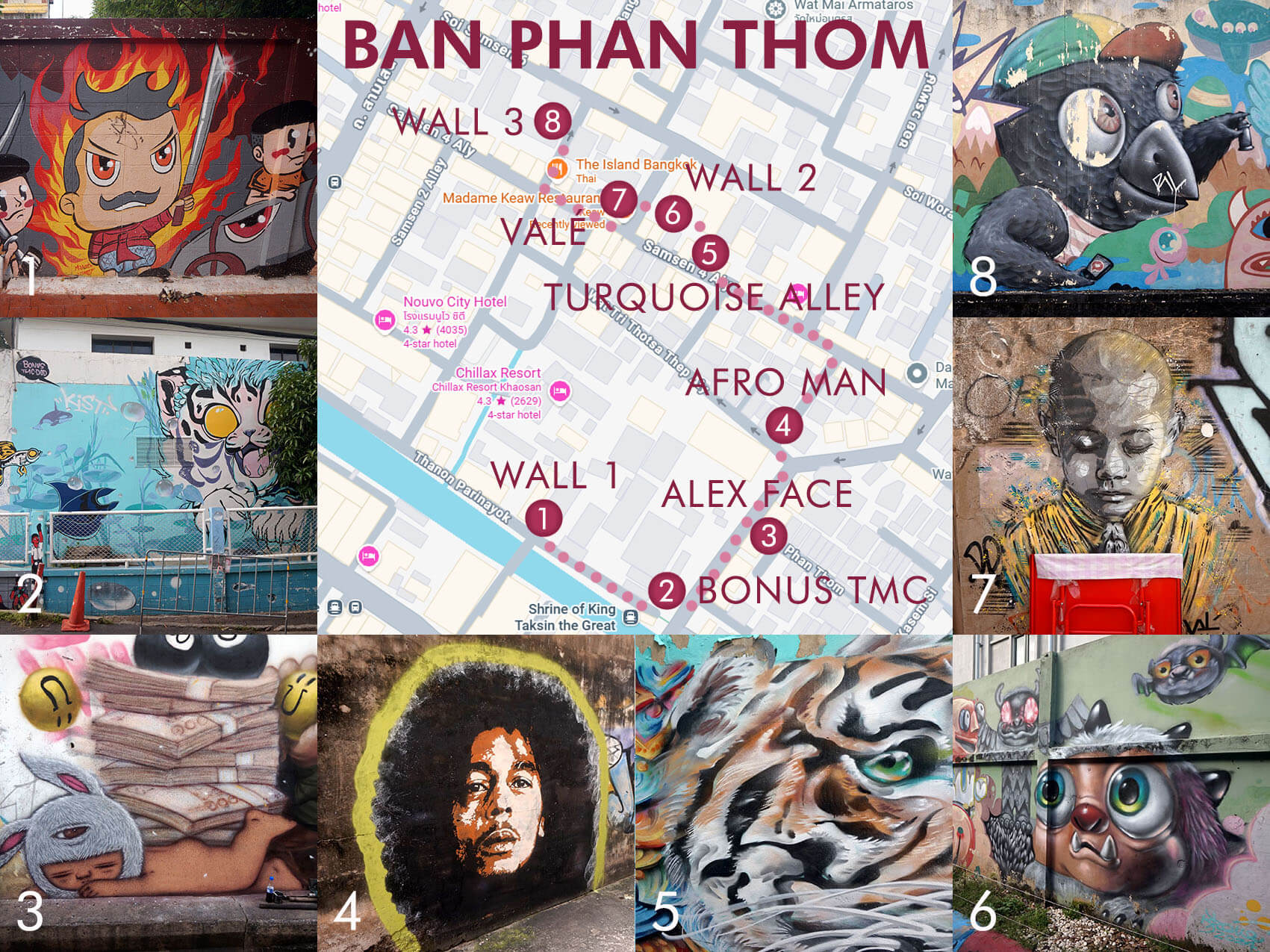 Ban Phan Thom Street Art Map